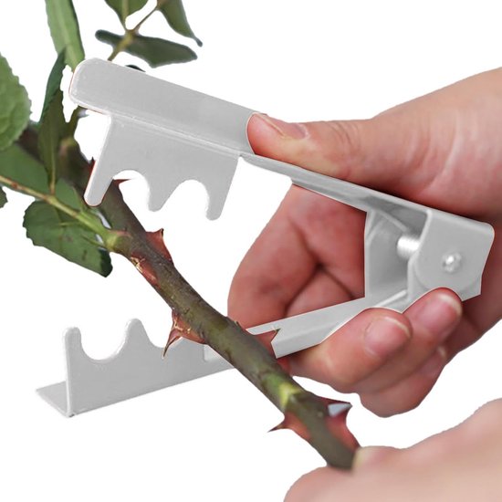Rozen Doorn Verwijderaar - Bloemen Doorn Stripper - Bloemen Schikken - Dubbele Efficiëntie - 1 Stuk - Zilver — afbeelding 5