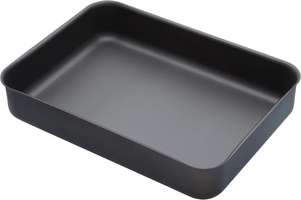 Braadvorm - Bakvorm - Gelijkmatig bakken - Hard geanodiseerd - 37x26.5x6.5 cm - Zwart