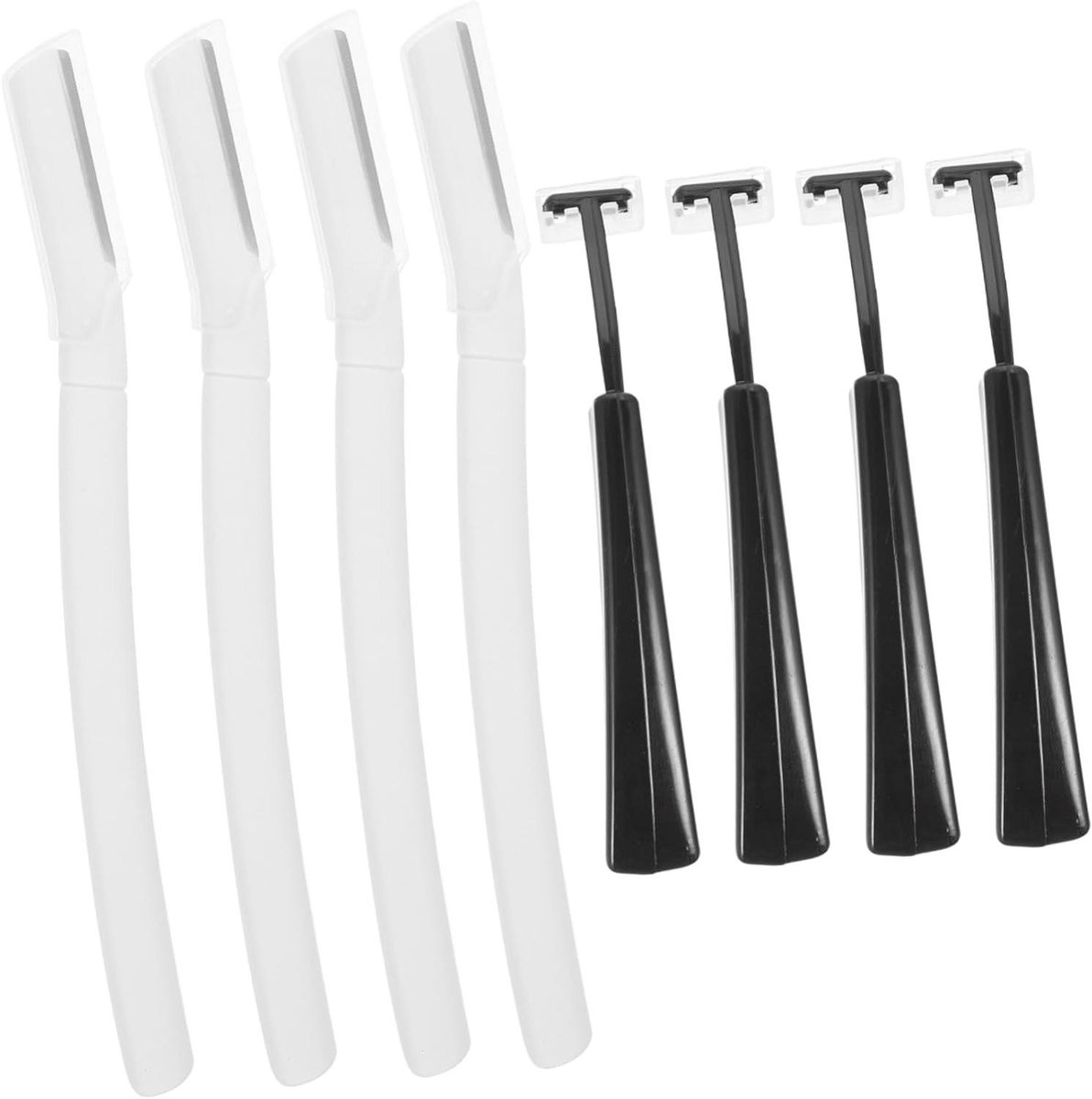 Wenkbrauwtrimmer Sets - Gezichtsscheermesjes - Gezichtsverzorging Thuis - Veilig en Zacht - 4 Sets - Diverse Kleuren