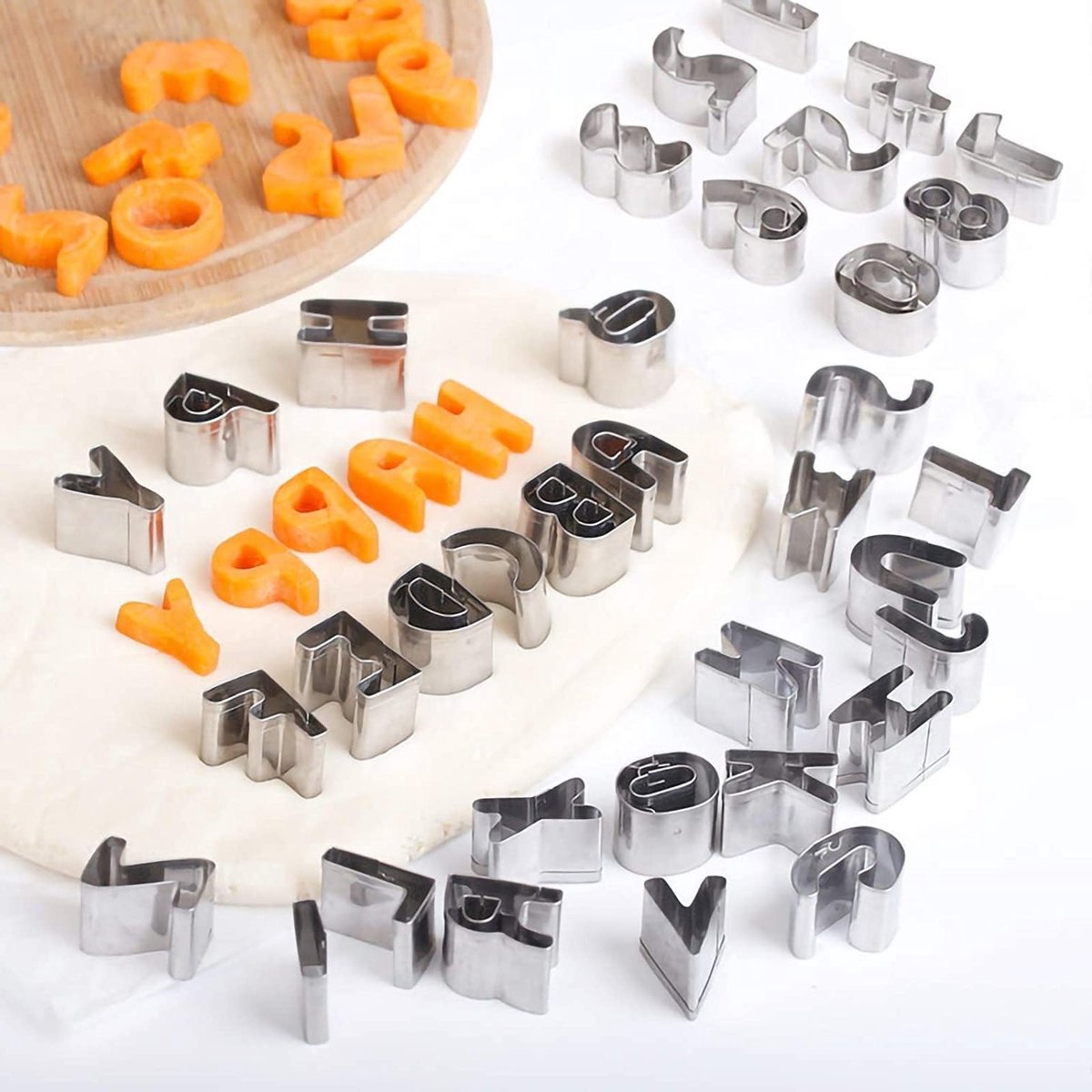 26-delige RVS Alphabet Koekjesuitstekers Set voor Creatieve Bakprojecten en Decoratie