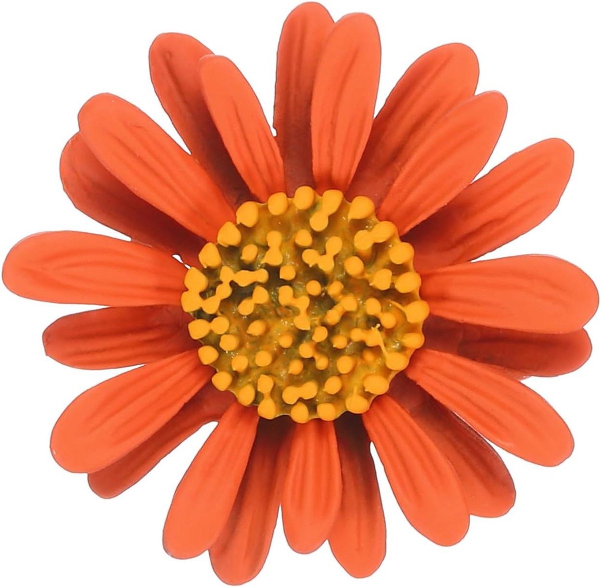 Bloemen Broche - Bloem Speld - Kleding Versieren - Gedetailleerd Ontwerp - 3.4 x 3.4 cm - Oranje