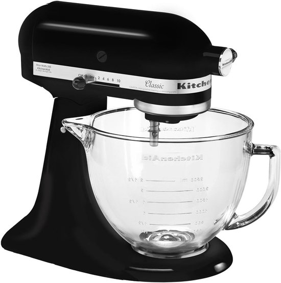 Glazen Mengkom - Mixerkom Keukenmachine - Bakken en Mixen - Hittebestendig Glas - 48 Liter - Transparant — afbeelding 2