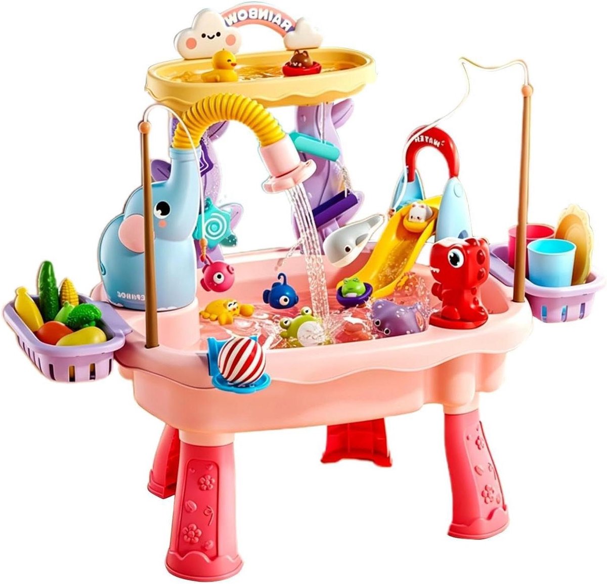 Watertafel Met Pomp - Buitenspeelgoed Water Tafel - Kinderspel - Elektrische Automatische Pomp - 45 x 15 x 33 cm
