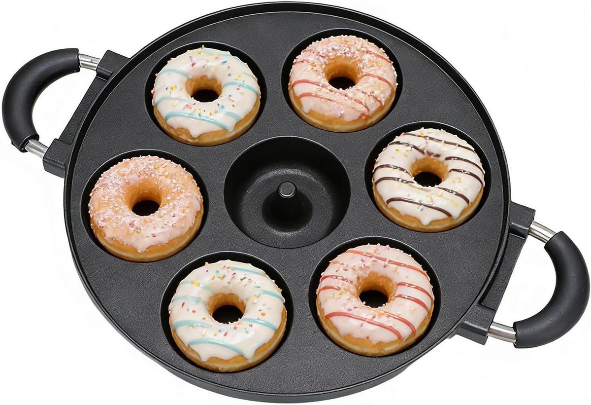 Donut Maker - Cake Pop Mold - Gebak Bakken - 7 Gaten Non-stick - 72D x 329B x 72H cm