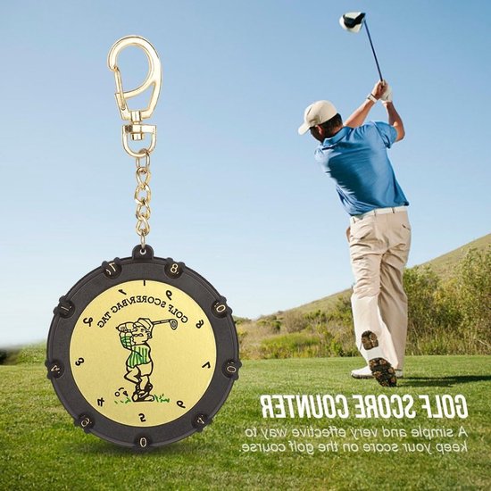 Golf Score Keeper met 18 Holes, Handige Clip en Ronde Stroke Teller voor Nauwkeurige Scores van GOLF — afbeelding 3