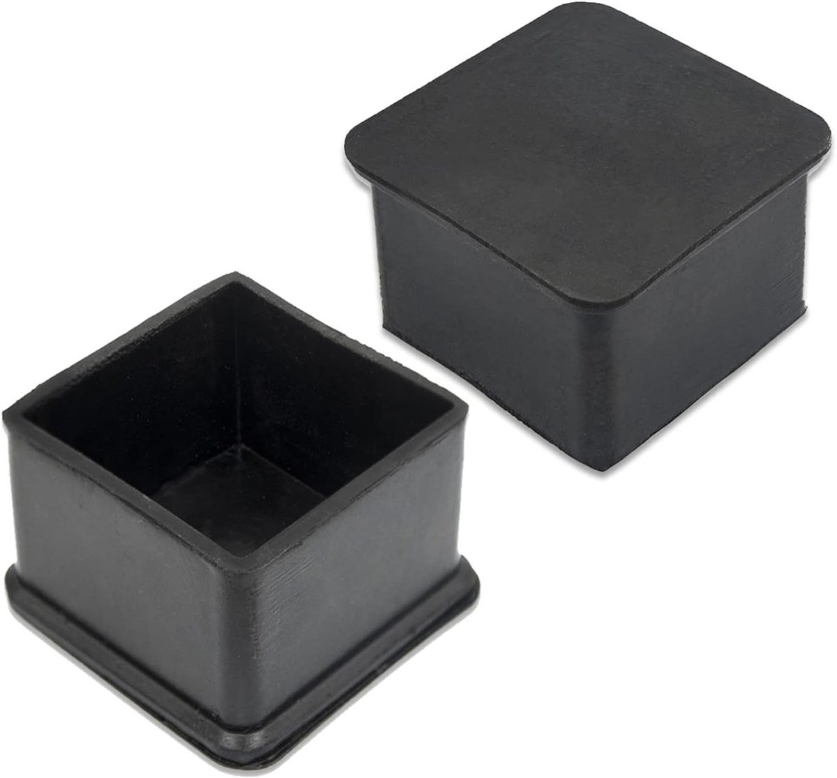 Stoelpootdoppen - Meubelvoetjes - Vloer Beschermen - Niet-kras - 40x40mm 4 stuks - Zwart