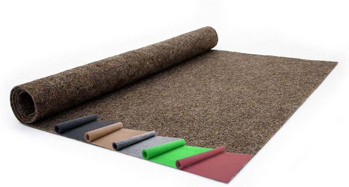 Buitentapijt - Kunstgras rol - Terras decoreren - UV-bestendig en waterdicht - 3 mm poolhoogte - Bruin