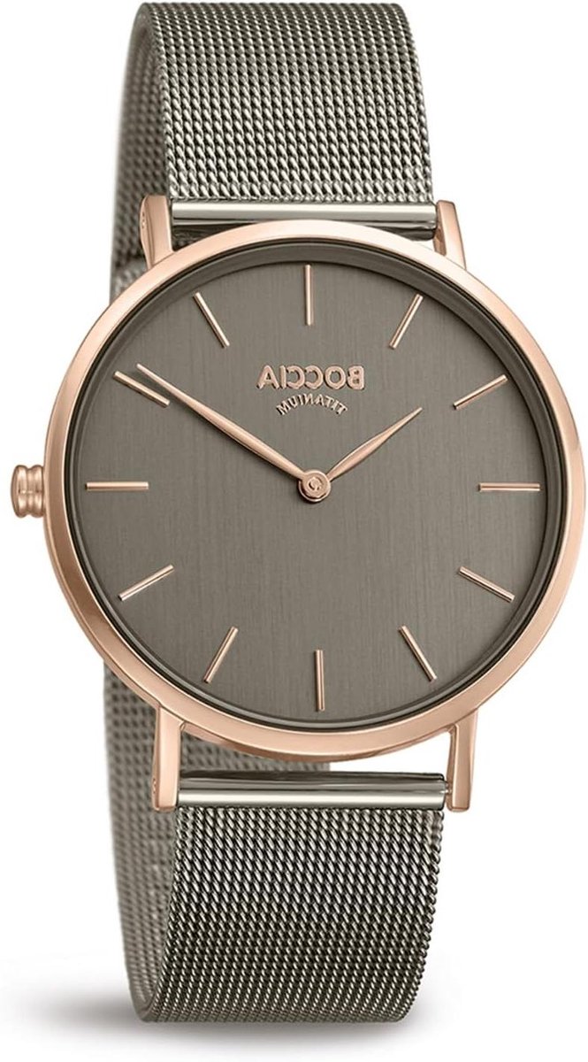 Dameshorloge Analoog - Polshorloge Metaal - Dagelijks Gebruik - Rose Gouden Band - 36 mm Kast - Rose Goud