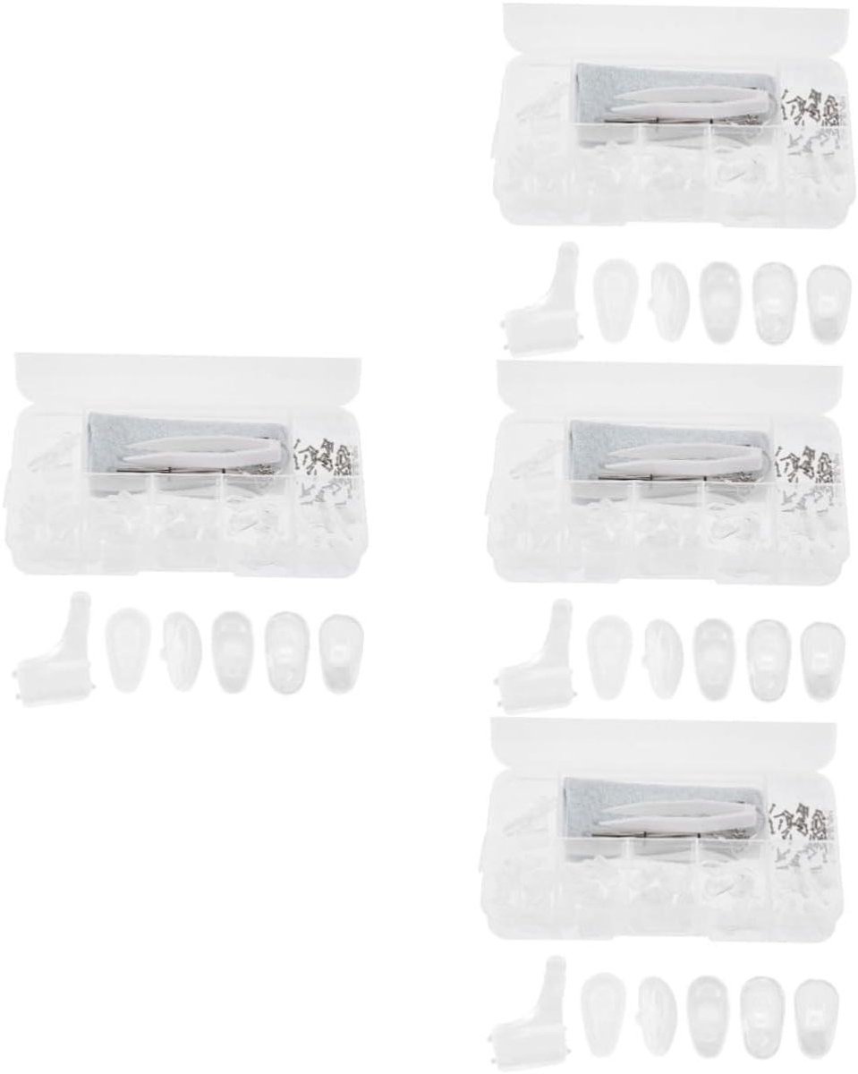 Bril Onderhoudsset - Reparatieset Brillenglazen - Bril Comfortabel Dragen - Antislip Siliconen Pads - 200 Paar Pads - Transparant