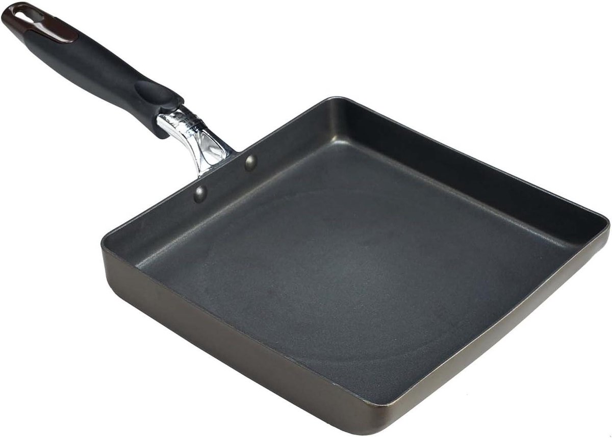 Omelet Pan - Koekenpan - Ontbijt Maken - Tweedelige Teflon Coating - 1.6 Liter - Zwart