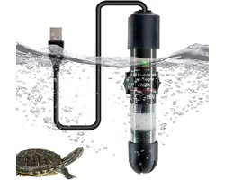Aquarium Verwarmer - Mini Thermostaat - Water Temperatuur - USB Aangedreven - 10W - Zwart