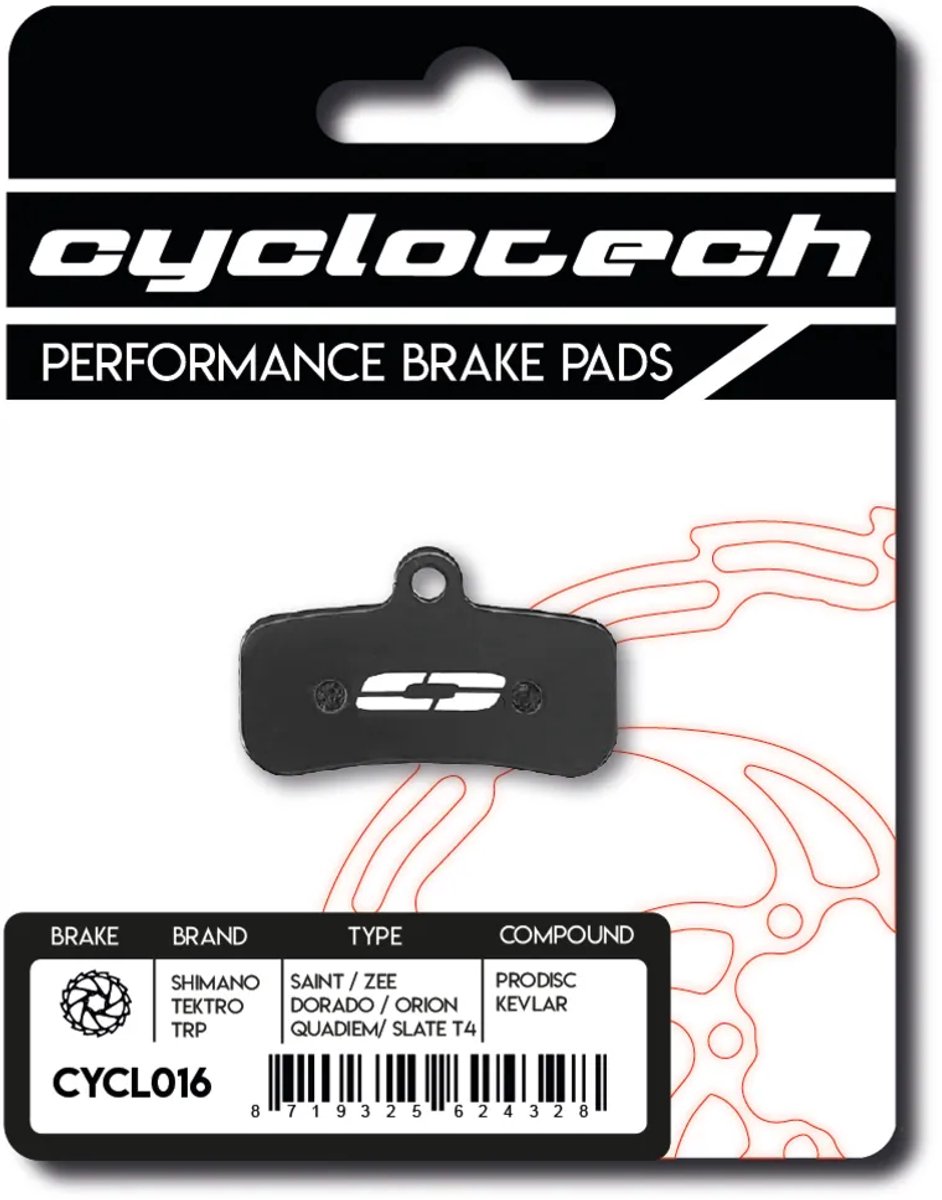 Cyclotech Components Prodisc Kevlar remblokken - Tektro Dorado 4 piston - duurzaam