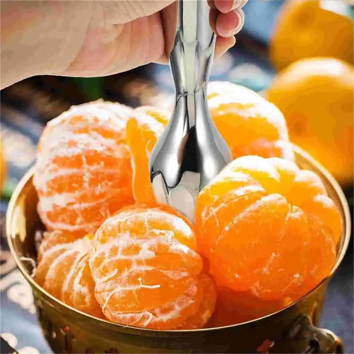 Handmatige Citruspers - Sapmaker Keuken - Vers Sap Maken - Roestvrij Staal - 20 cm - Zilver