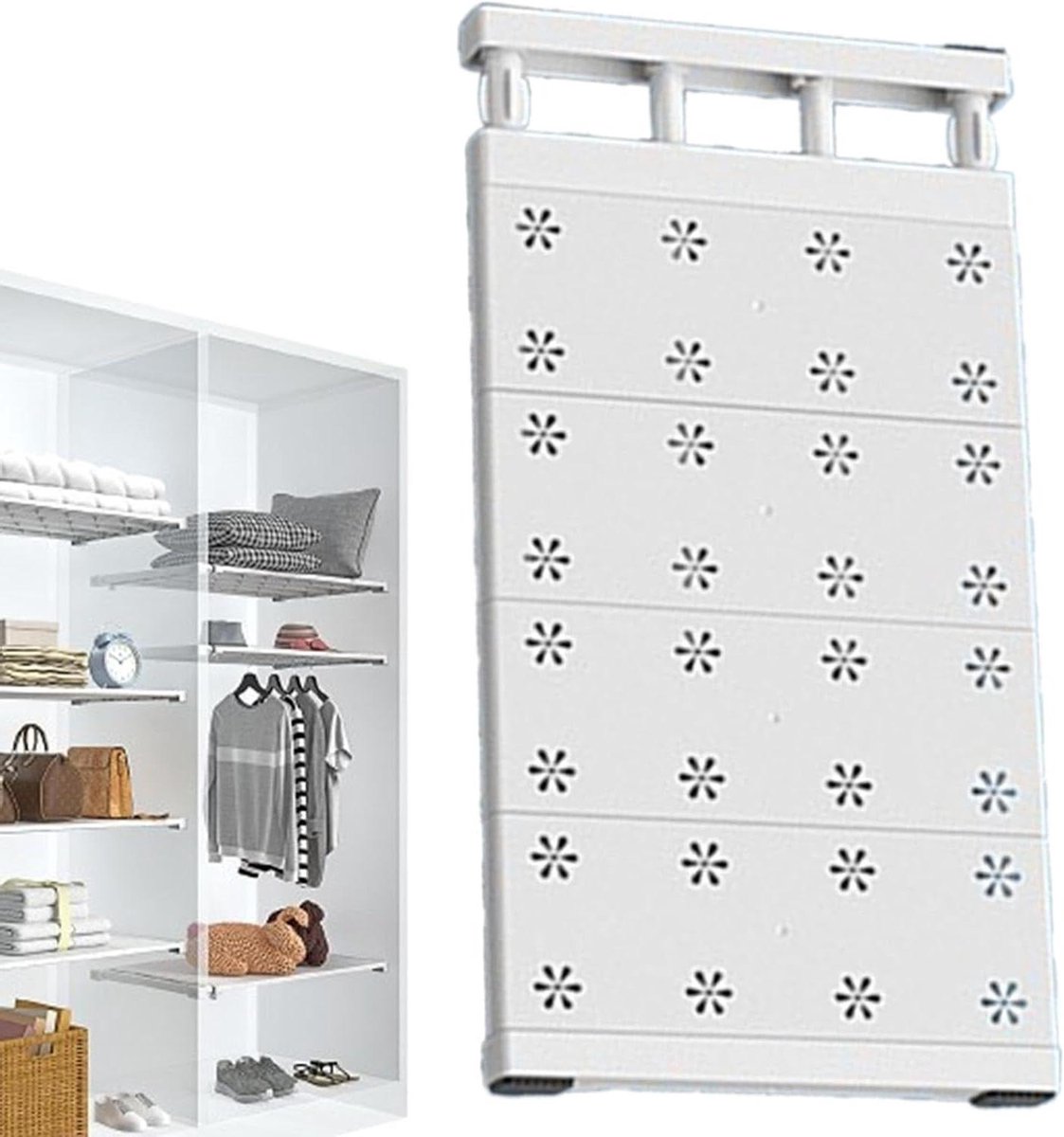 Kastverdelers - Plank organizers - Kast organiseren - Snelle installatie - 24-80 cm - Wit