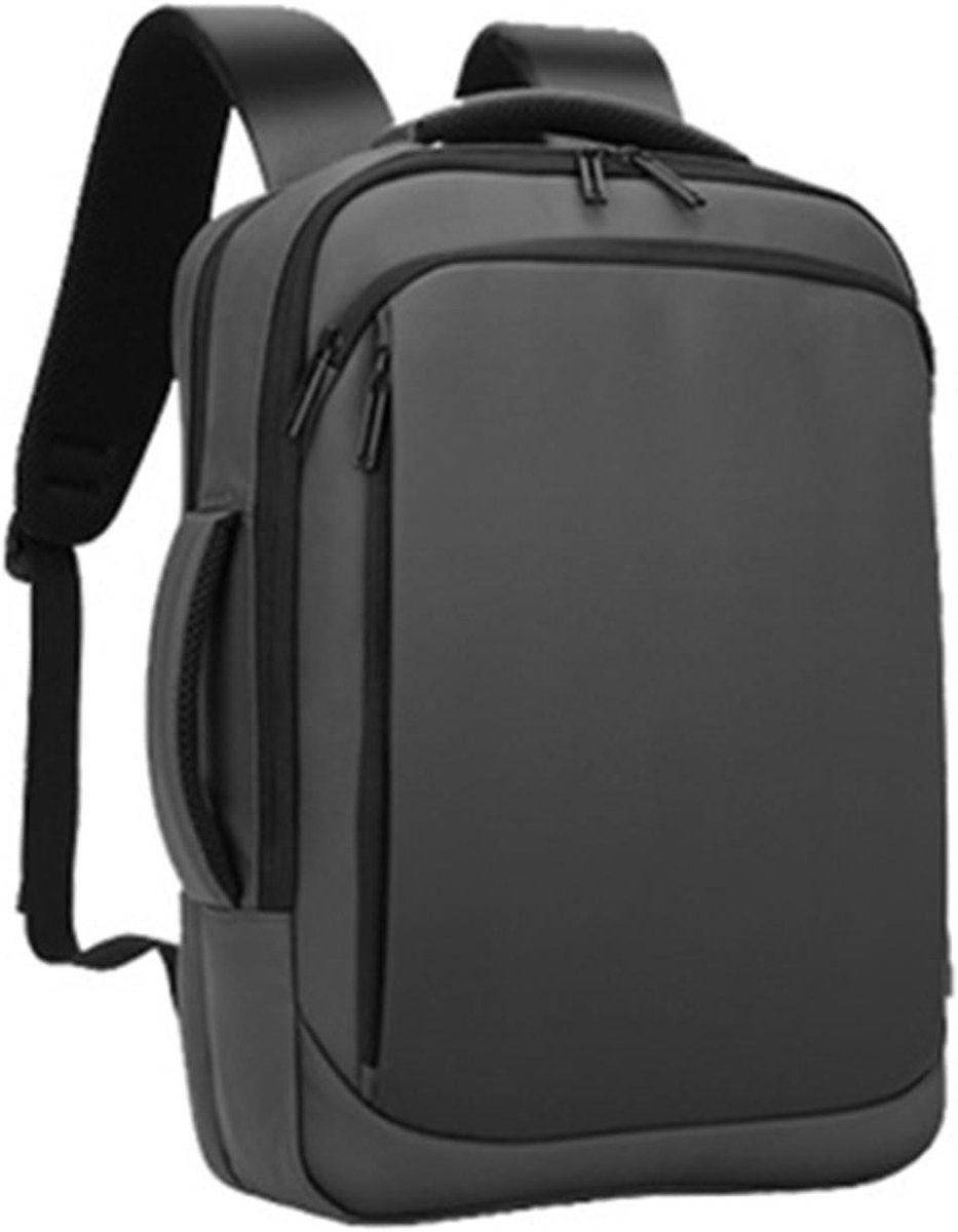 Laptop Rugzak - Computer Tas - Dagelijks Gebruik - Waterdicht Ontwerp - 15 Inch - Grijs Zwart