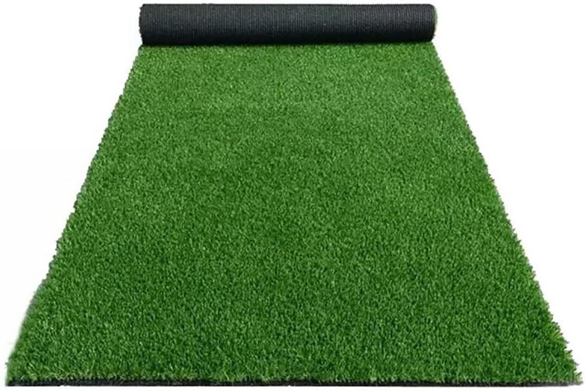 Gazontapijt Kunstgras - Balkon Tapijt - Tuin Aankleden - Weerbestendig Onderhoudsarm - 200 x 400 cm - Groen