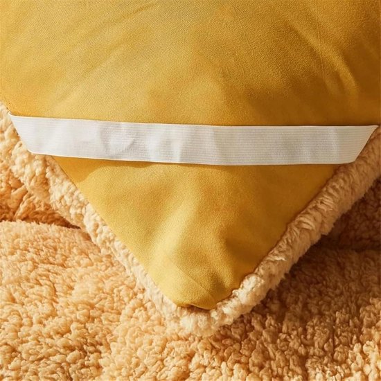 Opvouwbare Matras - Oprolbaar Bedkussen - Comfortabel Slapen - Vezelstof Vulling - 90 x 200 cm - Camel — afbeelding 4