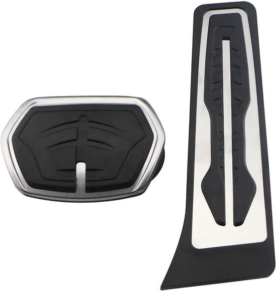 Auto Pedaalhoezen - Pedaal Covers Gas Rem - Verbeteren Rijervaring - Antislip Ontwerp - 1 Paar - Zilver — afbeelding 2
