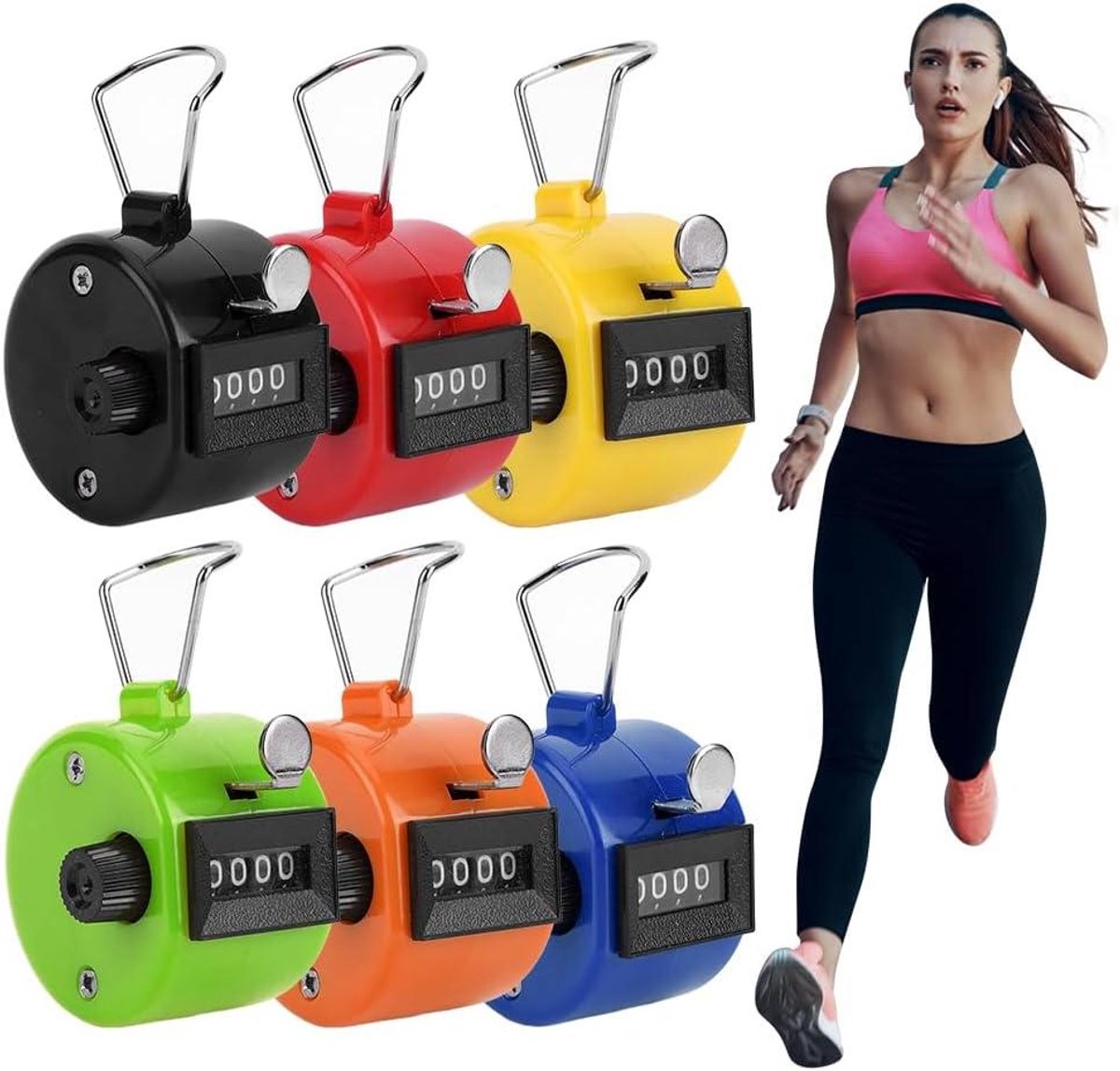 Handmatige Tally Teller - Nummerteller Clicker - Evenementen Tellen - Snelle Reset Functie - 4.5 x 4.5 x 4 cm