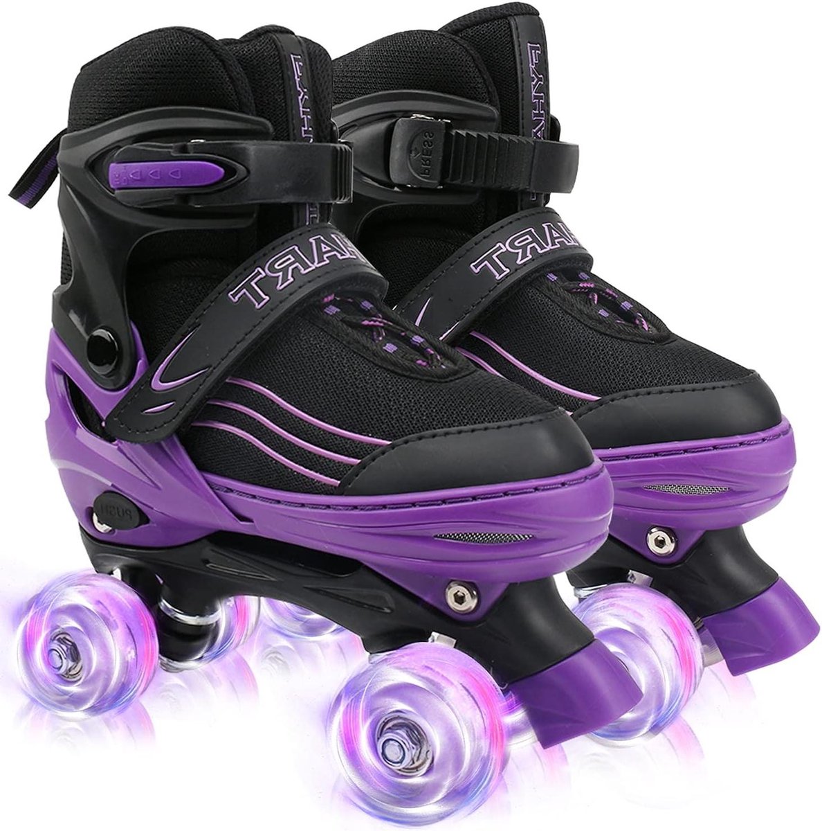 Kinderrolschaatsen Verstelbare skates Buiten spelen Zelfopwekkende lichtgevende wielen 4 maten verstelbaar