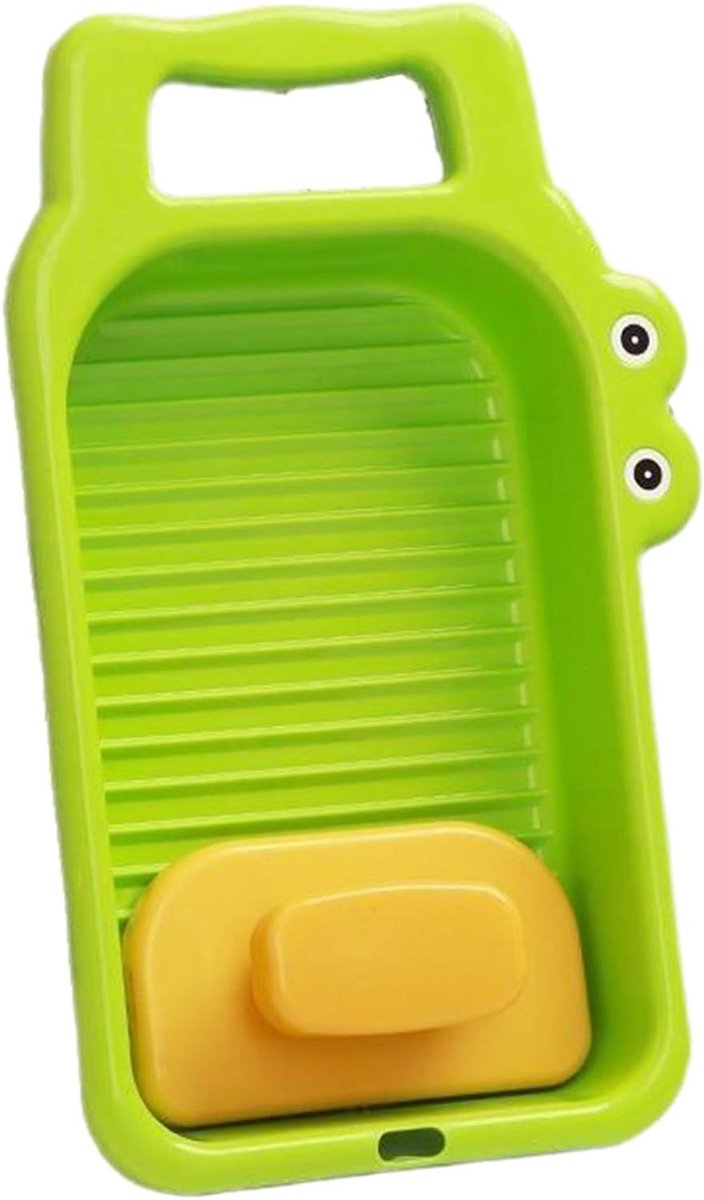 Mini Wasbord Handwas Plank Kleding Reinigen Krokodillenpatroon Textuur 32.2x18x5 cm Wit