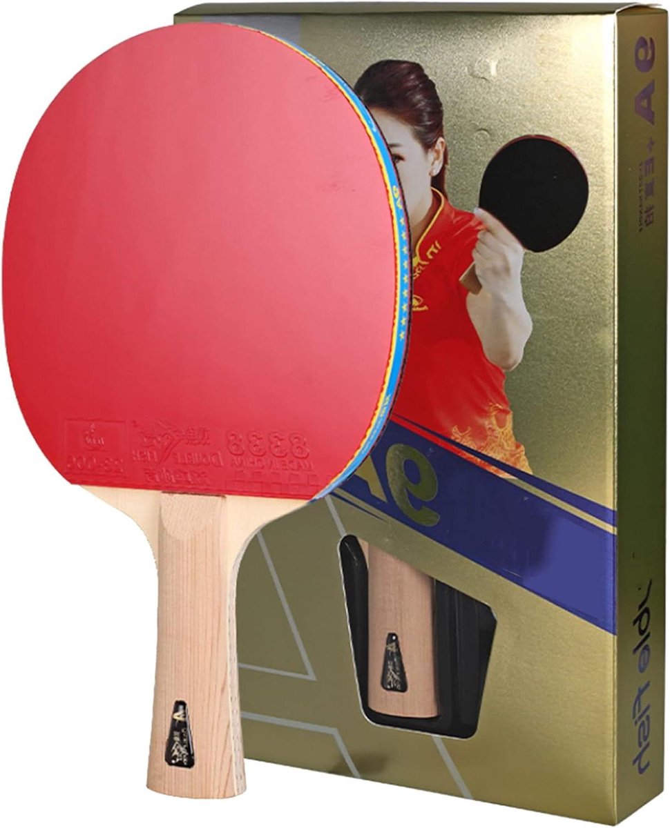 Tafeltennisbatjes - Pingpongrackets - Competitief Spelen - 3+2c Bodemplaat - Lang Handvat - As Afgebeeld