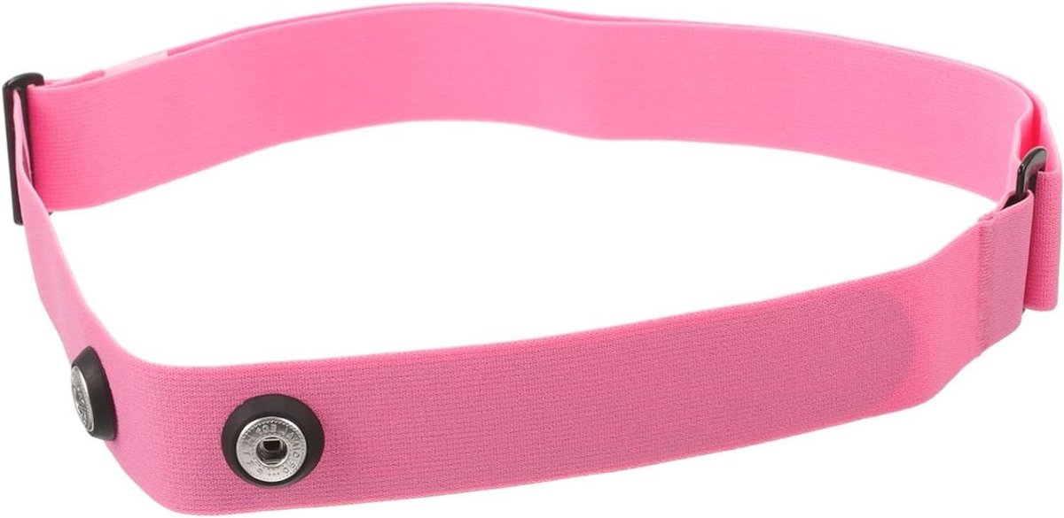 Monitor Borstband - Hartslagmeter Riem - Sport Monitoring - Verstelbaar Nylon - 33 cm - Roze