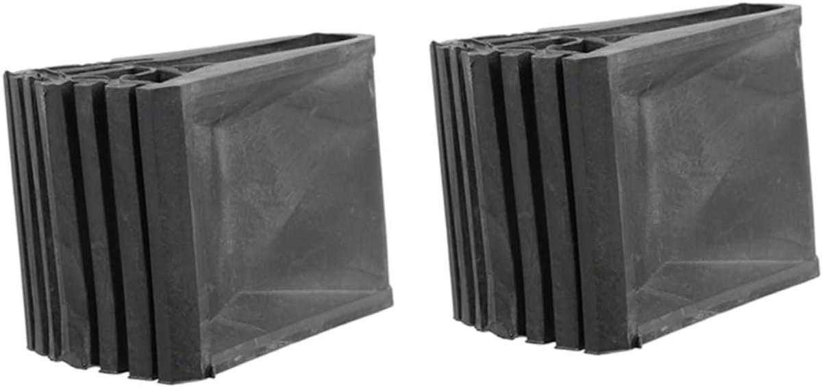 Laddervoeten - Ladderkussens Ladderpads - Vloeren Beschermen - Antislip PVC - 6.5 x 6.5 cm - Zwart