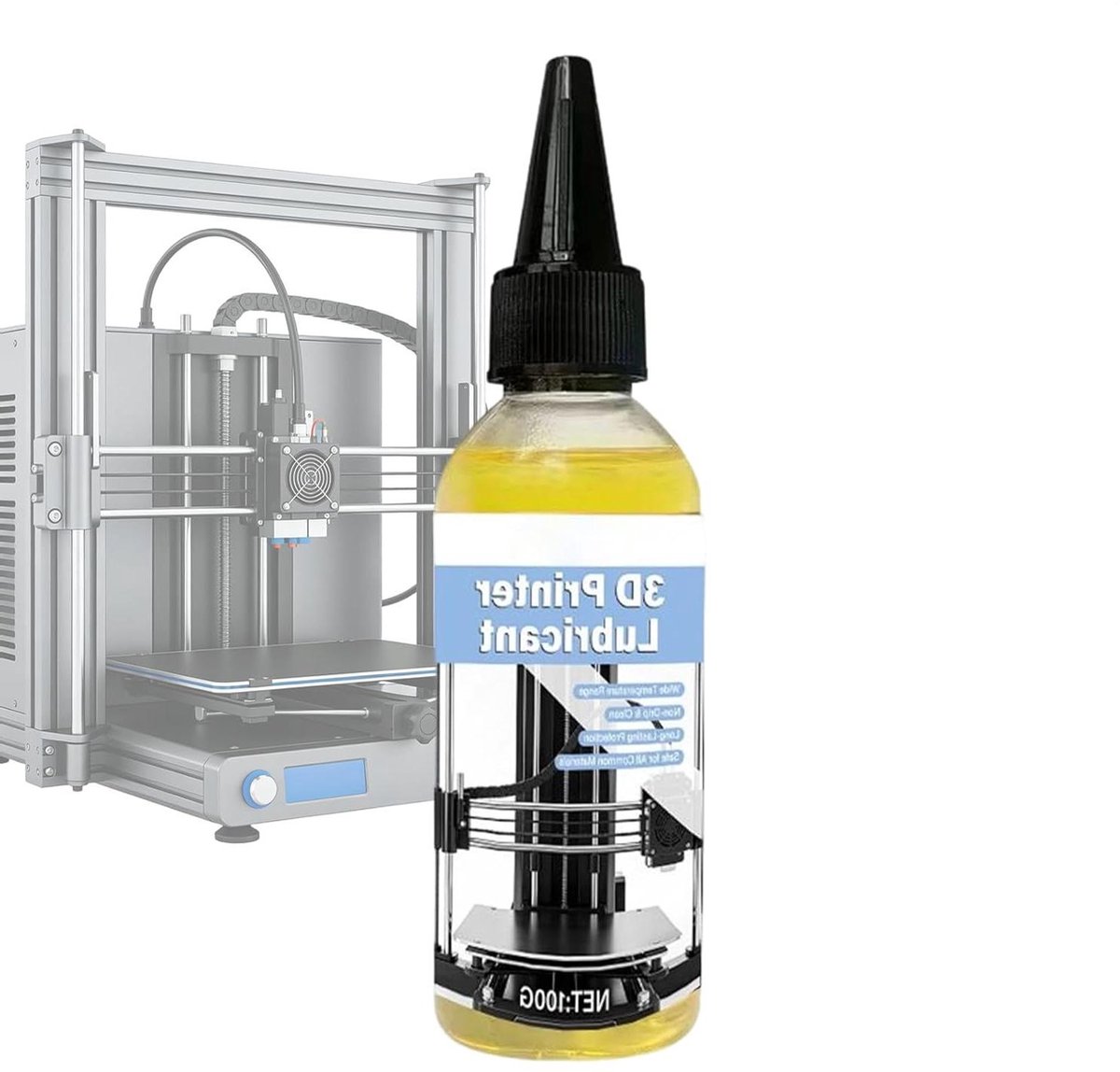 Printer Smeermiddel - 3D Vet - Mechanisme Onderhoud - Stille Werking - 100 gram - Wit