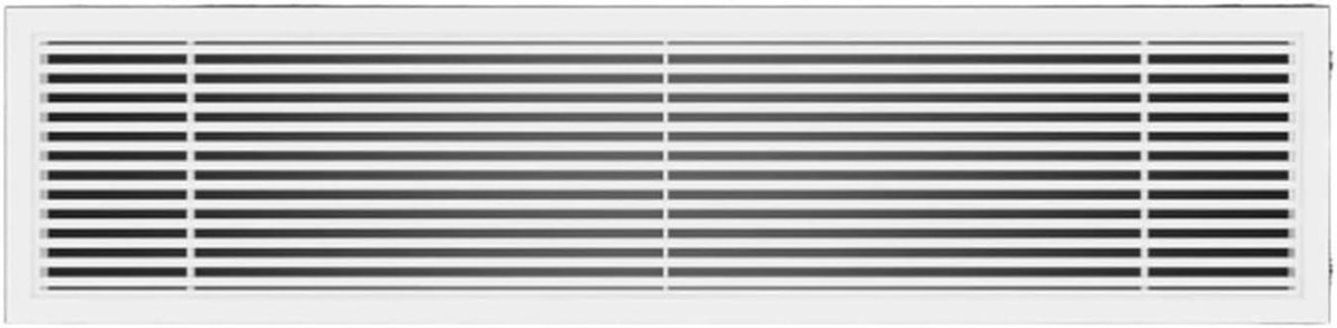 Ventilatierooster - Luchtuitlaat - Luchtstroom Regelen - Verstelbare Bladen - 34 x 18 CM - Wit