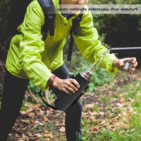 Waterflesdrager - Zwart - Thermische Houder voor Fitness en Buitensport — afbeelding 4