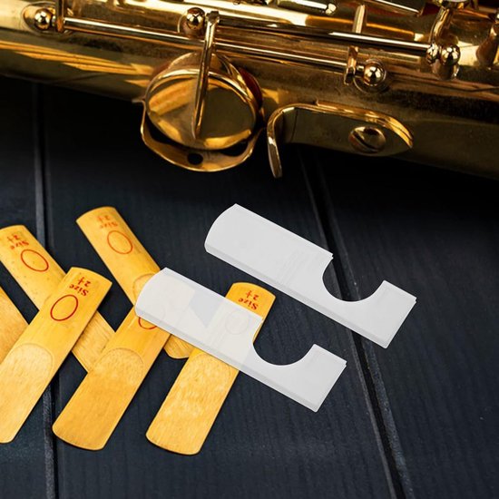 Riet Houders - Muziek Accessoires - Rieten Beschermen - Individuele Opslag - 5 Stuks - Transparant — afbeelding 4