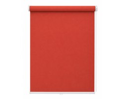 Verduisterend Rolgordijn rood 90 x 160 cm – Madecostore Mini Roll 90 – Zonder Boren – Clip-On Montage