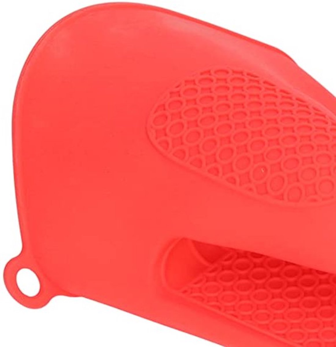 Siliconen Ovenwant, Hittebestendige Kookhandschoenen met Antislip Ontwerp voor Magnetron Bakken BBQ Grillen (Rood)