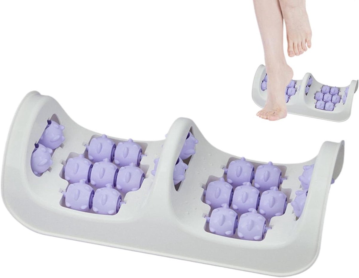 Voetmassage Roller - Voetboog Massager - Spierherstel Benen - Dubbele Wiel Stimulatie - 34 x 15 x 11 cm