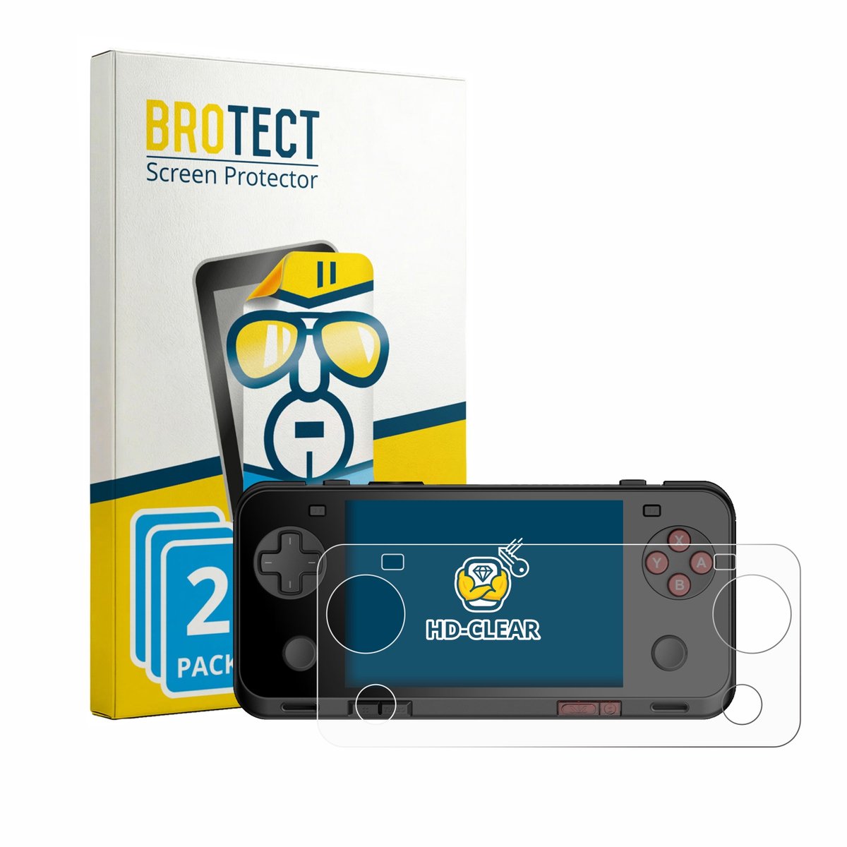 BROTECT - Screenprotector voor Ayaneo Pocket ACE - Folie Beschermfolie transparant 2 Stuks