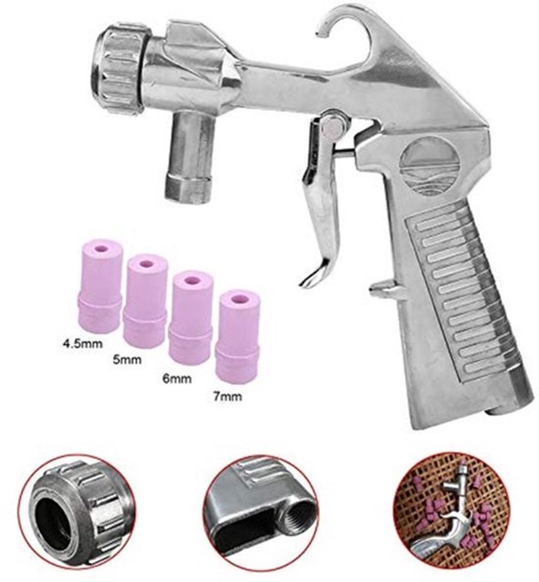 Sandblasting Set - Geschikt voor het Reinigen van Metalen Velgen - Ononderbroken Flow