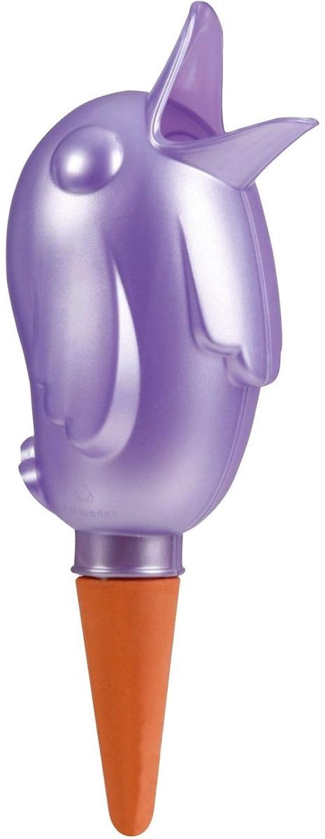 Scheurich waterdispenser Bördy XL | 1 x Paars | 220 ml capaciteit | Grote gietbal met kleibodem | Waterdispenser voor kamerplanten en bloemen met terracotta handvat