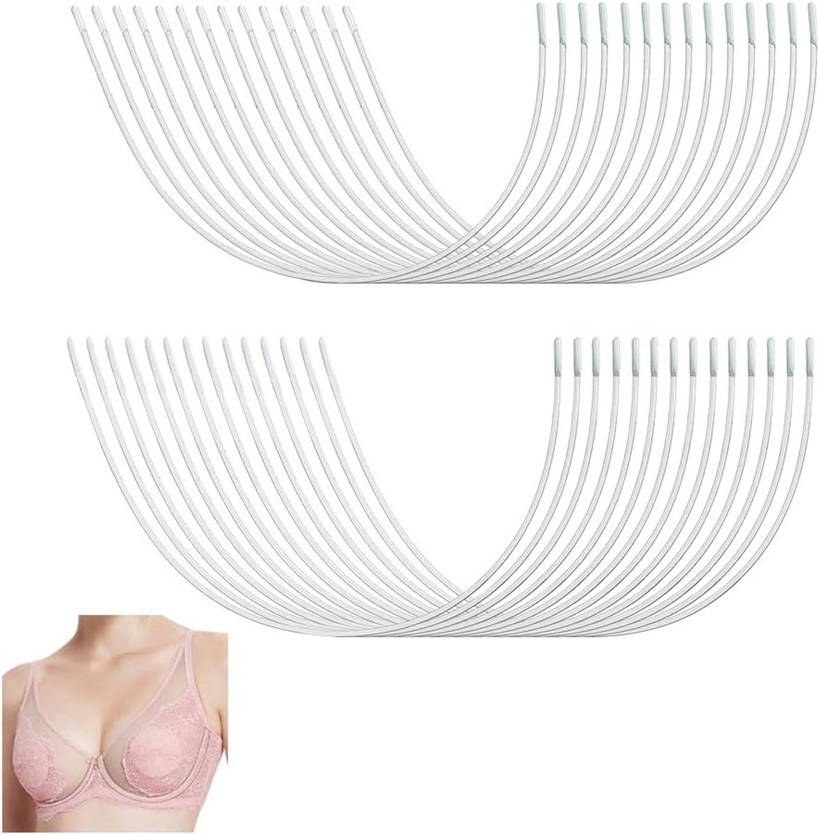 RVS Ondersteuning D Cup E Cup Beugels voor Bh's - Vervangingsaccessoires voor Dames Lingerie en Corsetten