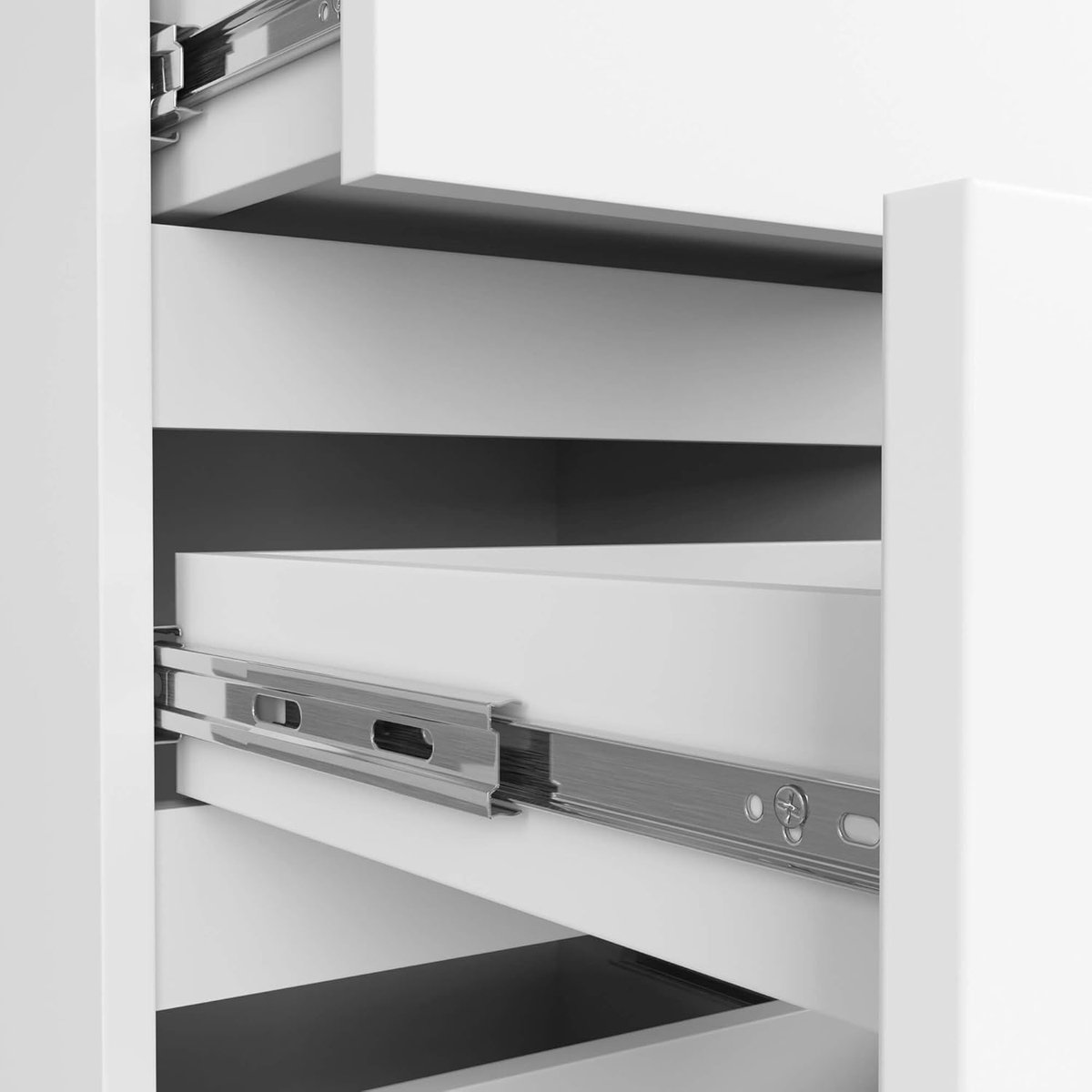 Compacte Moderne Ladekast 4 Lades CL4 – 40 cm Breed – Minimalistische Kommode voor Slaapkamer & Woonkamer –Mobili Bella