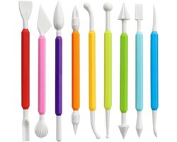 9 STKS Clay Sculpting Tools Kit - Eenvoudig te gebruiken Dubbelzijdig Polymeer & Aardewerk Carving Set met Comfortabele Grip Gereedschap voor Klei Sculpey & Modeling Klei Ideaal voor Kinderen