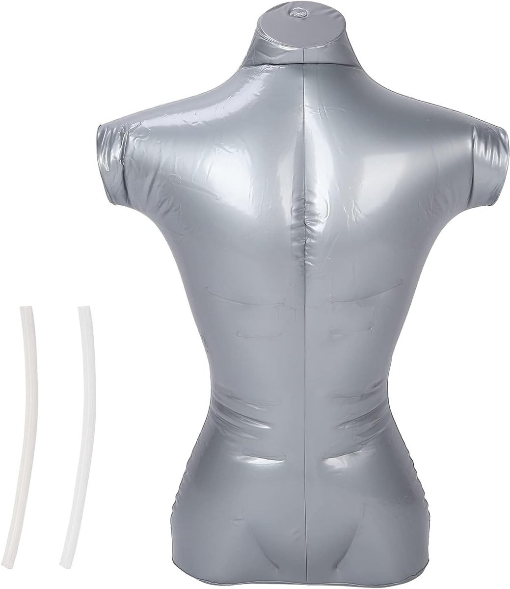 Opblaasbare Mannen Mannequins voor Kleding Etalages - Bovenlichaam Dummy Model voor Kledingpresentatie en Etalage Decoratie
