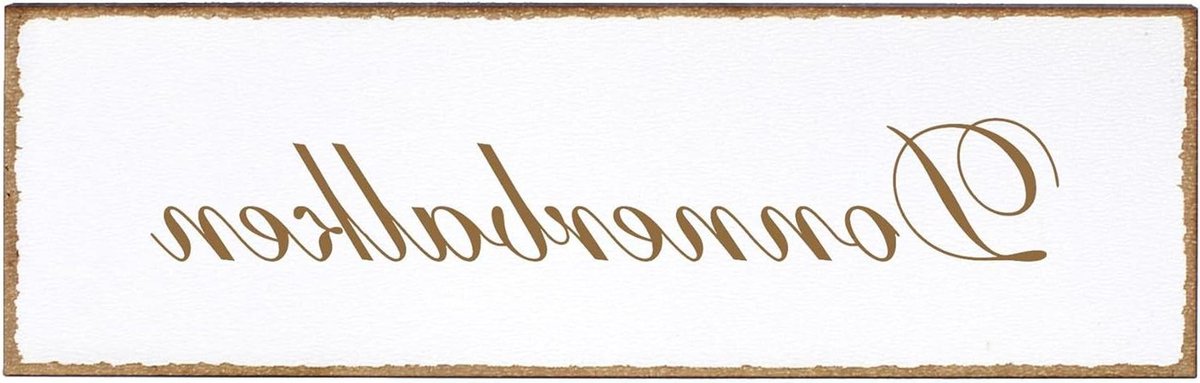Decoratief Deurbordje - Naambordje Woning - Deur Decoratie - Zelfklevende Montagetype - 150x50mm - Donderbalk