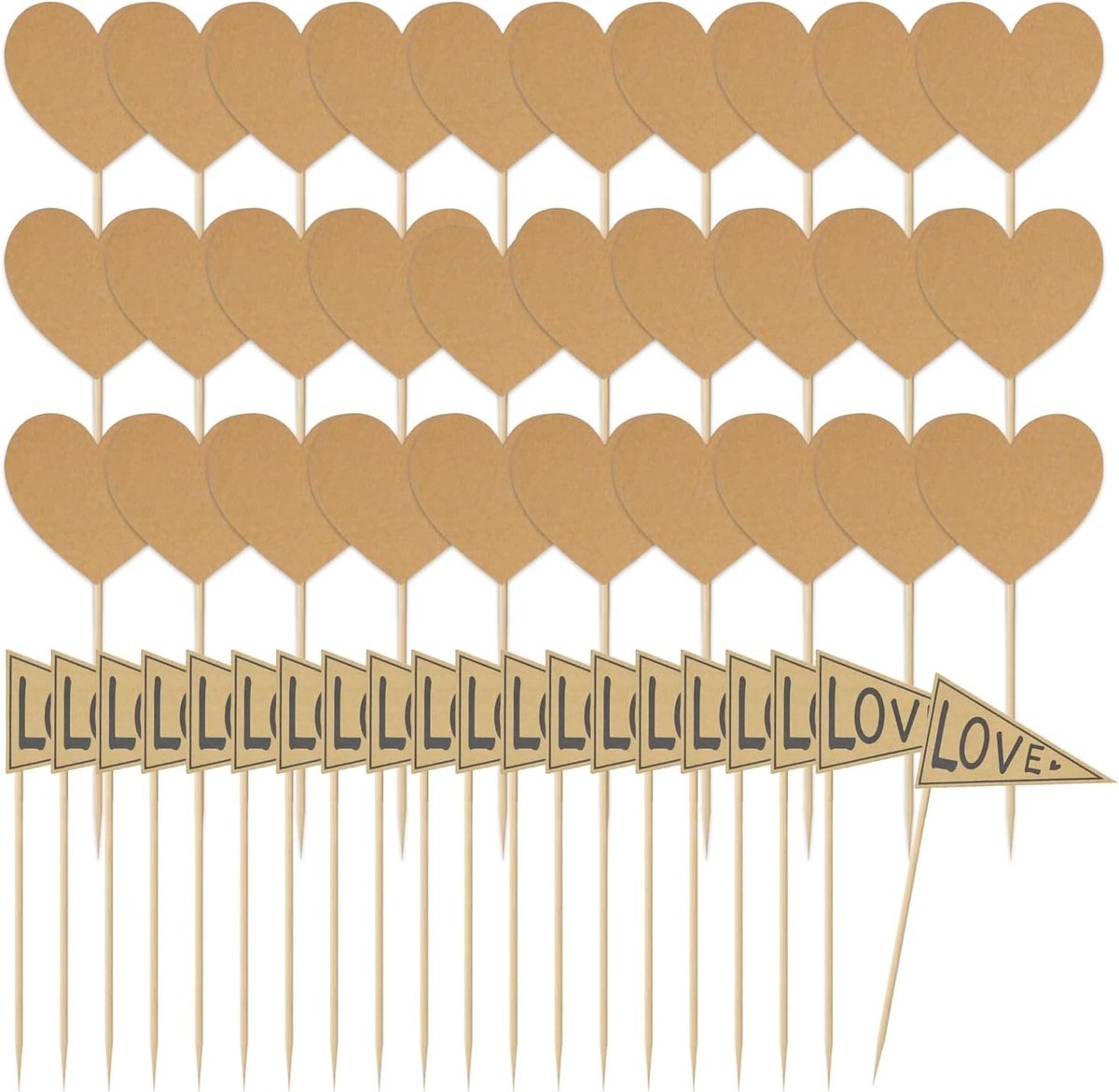 SPHProducts - Kraftpapier Decoratieve Invoegen - Voor Taarten en Muffins - Duurzaam en Milieuvriendelijk - 50 Stuks - Unieke Vormgeving en Waterbesten