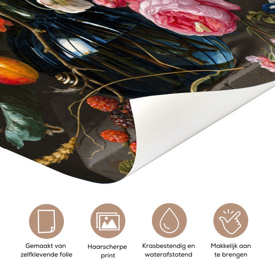 Autocollant de porte Vase avec fleurs - Jan Davidsz de Heem - Art - 85x205 cm - Poster de porte