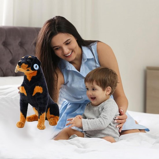 Pluche Dier - Knuffel Hond - Gezelschap Spelen - Huidvriendelijk Materiaal - 40 cm - Bruin — afbeelding 4