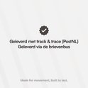 Geleverd met track & trace (PostNL) en via de brievenbus.