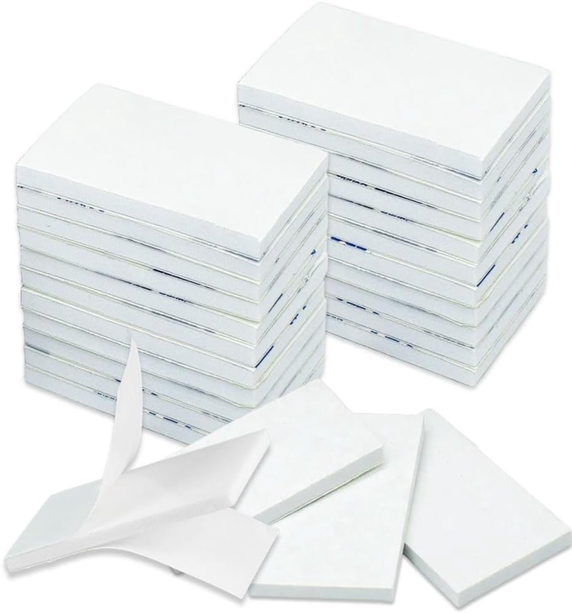 SnelShoppen - 40 Stuks Dubbelzijdige Plakpads - Sterke Zware Zelfklevende Schuimplaten Rectangulaire Bevestigingsstickers voor Muren, Vloeren, Deuren,