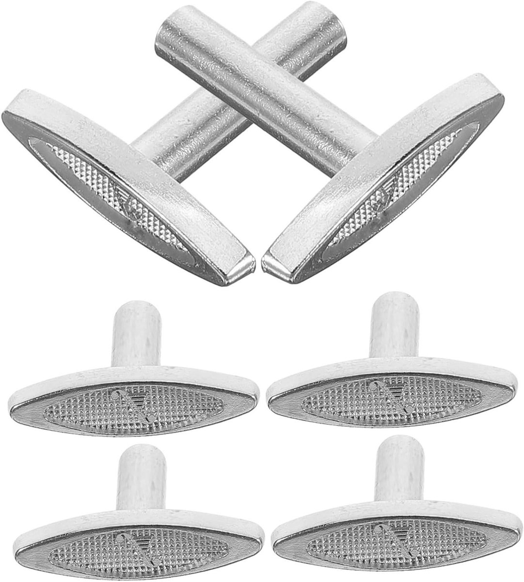 Muziekdoos Sleutels - Opwindsleutels - Muziekdoos Reparatie - Set van 6 - 2.5 cm - Zilverkleurig