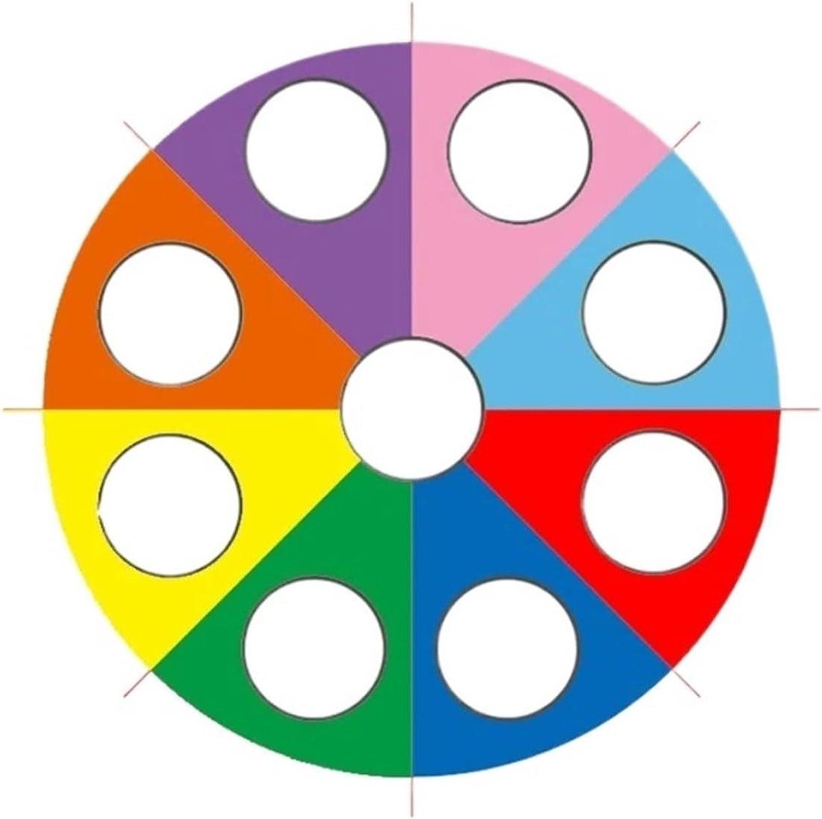 Speel Parachute - Regenboog Paraplu - Groepsspellen Buiten - Bevordert Teamwork - 2 Meter Diameter - Regenboogkleuren